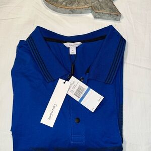 Calvin Klein Polo Shirt  NWT XL Navy/ Black